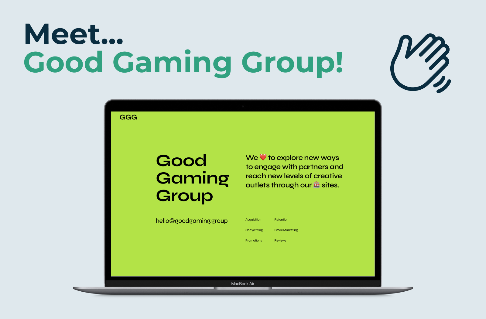 NEW INVESTMENT! Знайомтесь... Good Gaming Group!